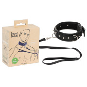 Vegan Fetish Slave Halsbånd med Line