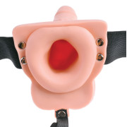 Fetish Fantasy Hul Strap On Vibrator med Trådløs Fjernbetjening