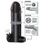 Fantasy X-Tensions Real Feel Extension Penis Sleeve med Vibrator