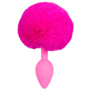Colorful Joy Bunny Tail Silikone Plug