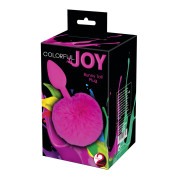 Colorful Joy Bunny Tail Silikone Plug