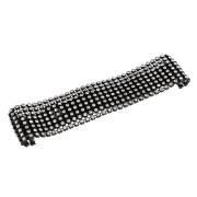 Bad Kitty Bredt Halsbånd med Strass Sten