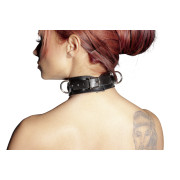 Zado Justerbart Læder Halsbånd med Nitter