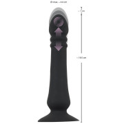 Black Velvets Opladelig Anal Støde Silikone Vibrator