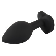 Silikone Butt Plug med Smykkesten i Hjerteform