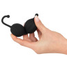 Black Velvets Silikone Bækkenbundskugler med Riller