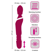Javida Støde Vibrator med Varme Funktion