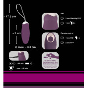 Javida Bankenden Fjernbetjent Vibrator Æg