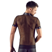 Svenjoyment Net T-shirt med Polokrave