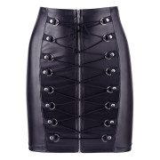 Cottelli Wetlook Nederdel med Lynlås og Snøre