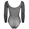 NO:XQSE Glitter Bodystocking med Lange Ærmer