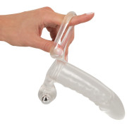 Crystal Clear Penis Sleeve med Vibrator