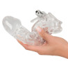 Crystal Clear Penis Sleve med Klitoris Vibrator
