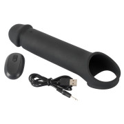 Rebel Penisforlænger med Vibrator og Fjernbetjening