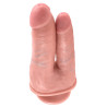 King Cock Double Trouble Dobbelt Dildo med Sugekopfod