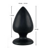 Black Velvets Extra Stor Buttplug med Sugekop