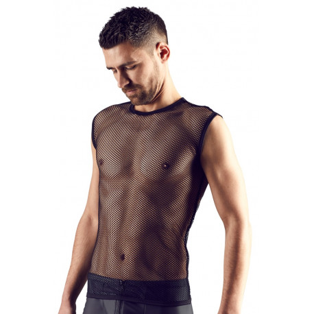 Svenjoyment Netshirt Sort til Ham 