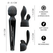 Wand Vibrator med 2 Massagehoveder