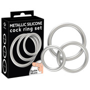 You2Toys Metal Farvede Silikone Penisring Sæt