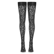 Cottelli Selvsiddende Strømper med Leopard Print