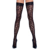 Cottelli Selvsiddende Strømper med Leopard Print