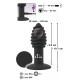 Black Velvets Twist Rillet Vibrerende Buttplug