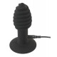 Black Velvets Twist Rillet Vibrerende Buttplug