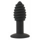 Black Velvets Twist Rillet Vibrerende Buttplug