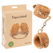 Vegan Fetish Kork Håndleds Manchetter