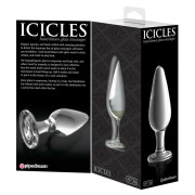Icicles No 26 Glas Buttplug Klar