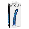 Icicles No 29 Blå Snoet Glas Dildo