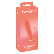 Peachy Opladelig Mini Vibrator med Riller