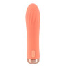 Peachy Opladelig Mini Vibrator med Riller