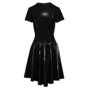 Black Level Lakkjole med Flagrende Nederdel