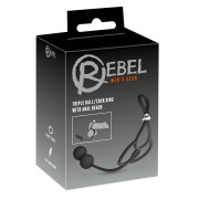 Rebel Triple Ball and Cock Ring med Anal Kugler