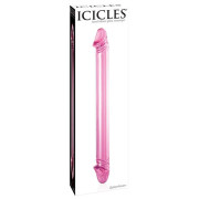 Icicles No 23 Pink Dobbelt Glasdildo