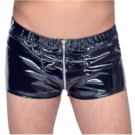 Black Level Lak Pants med Lynlås