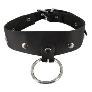 Zado Læder Halsbånd med O-Ring