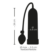 Sweet Smile Cool Blue Penis Pumpe med Måleskema