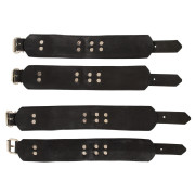 Zado Læder Bondage Sæt til Sengen