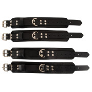 Zado Læder Bondage Sæt til Sengen