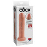 King Cock Uncut Realistisk Sugekop Dildo med Forhud