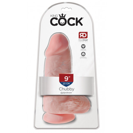 King Cock Chubby Sugekop Dildo med Testikler