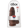 King Cock Chubby Sugekop Dildo med Testikler