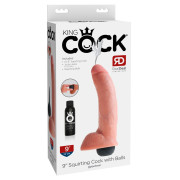 King Cock Sprøjte Dildo med Testikler