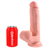King Cock Plus Triple Density Swinging Balls Dildo