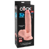 King Cock Plus Triple Density Swinging Balls Dildo