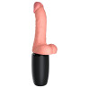 King Cock Plus Thrusting Støde Vibrator med Testikler