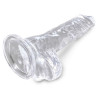 King Cock Clear Dildo med Sugekop og Testikler