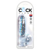 King Cock Clear Dildo med Sugekop og Testikler